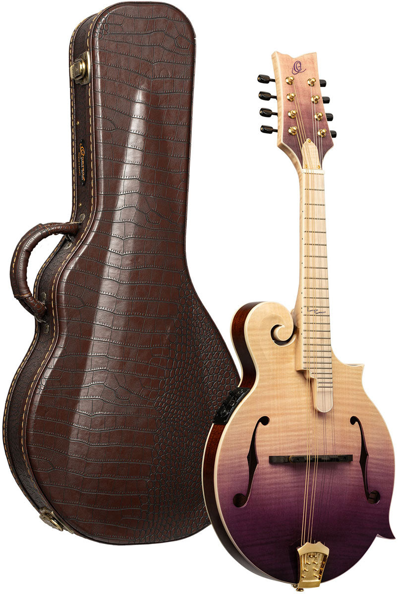 Americana F-Style Mandolin + Croco Leather Case