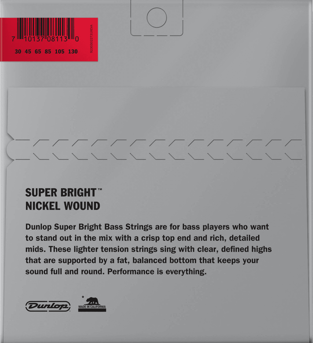DBSBN30130 Nickel Wound Nickel Plated Steel Medium 6C 30-130