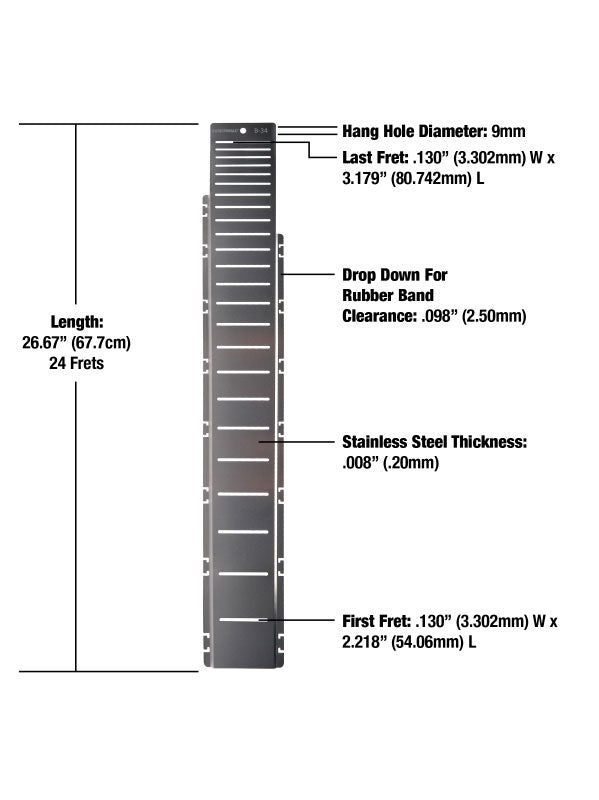 MN805 Protege Touche Diapason B-34 Pouces (Basse)