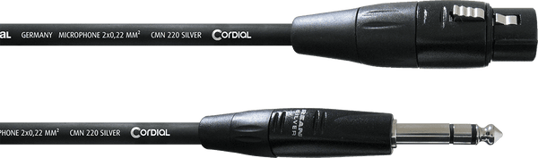 Câble Audio XLR Femelle/jack Stéréo 1,5 M