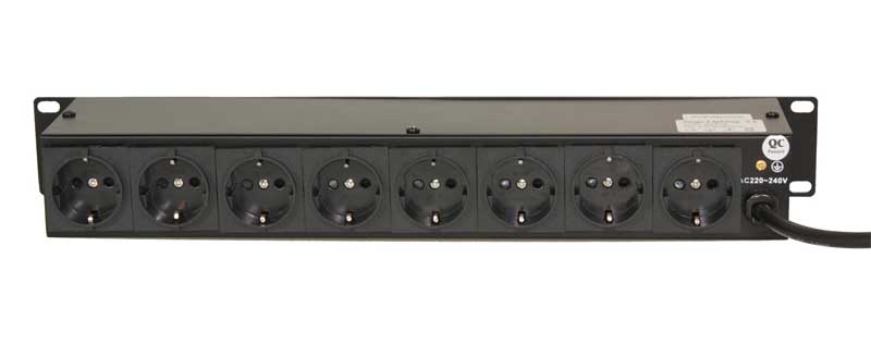 8-CH Lighting Box Switches 19" Rack