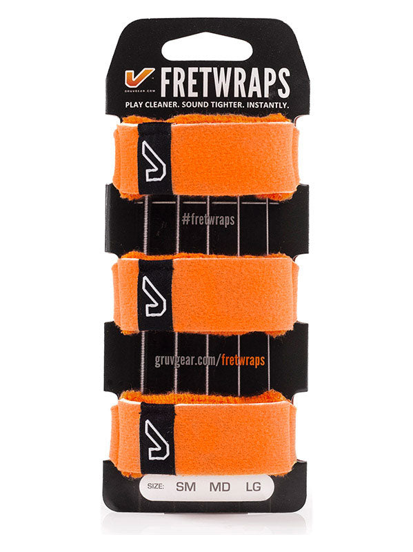 FretWraps 3-Pack Flare Orange - Small