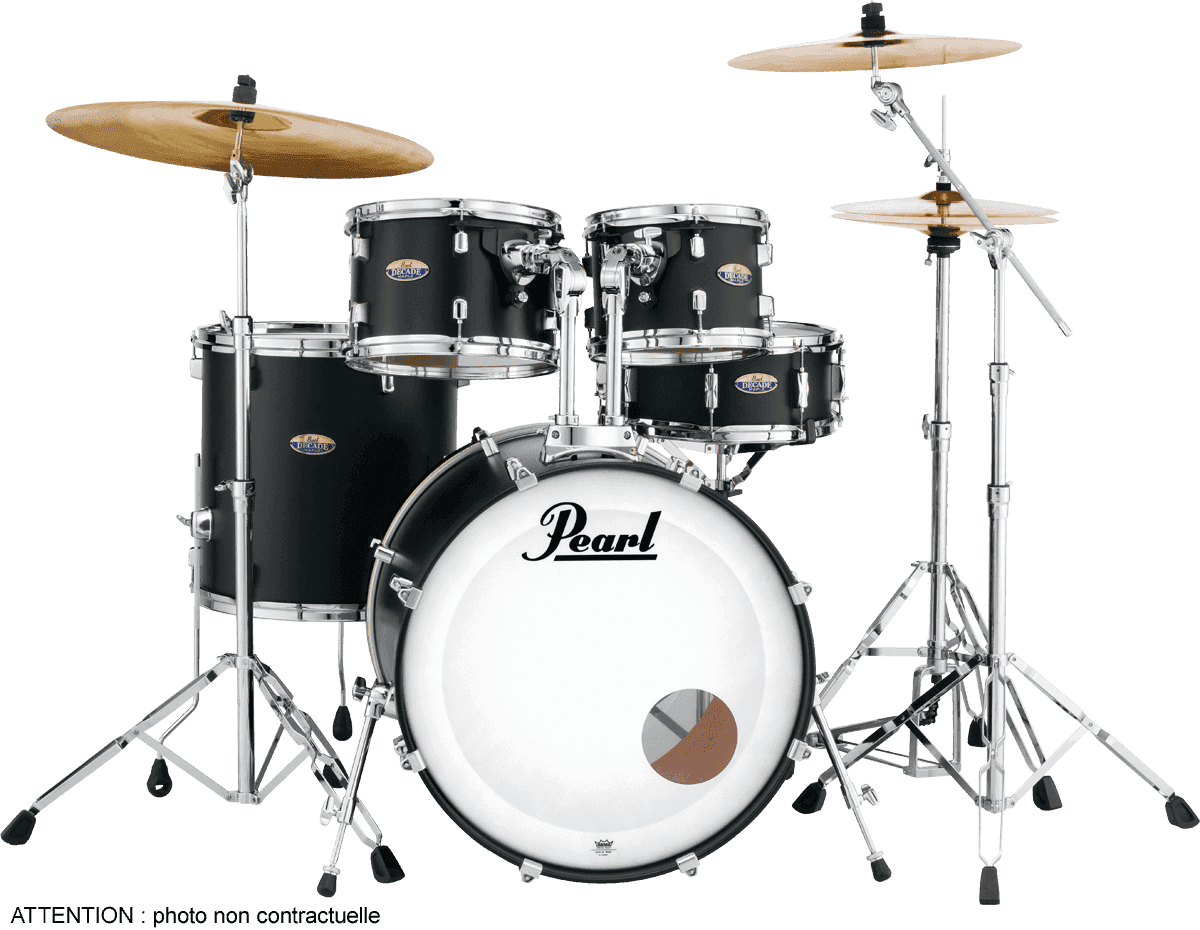 Pearl Decade Maple Stage 22 Satin Slate Black