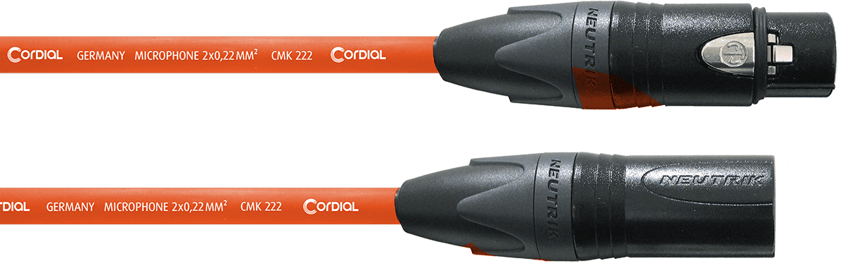 Câble Micro XLR 5 M Orange