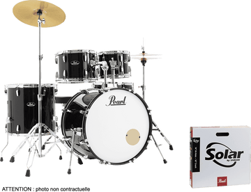 Roadshow Stage 22 Pack Solar Sabian Jet Black