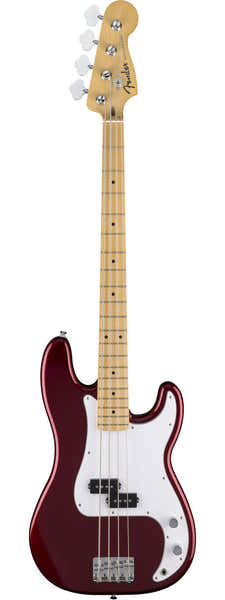Fender Standard Precision Bass MN White Pickguard Candy Cola
