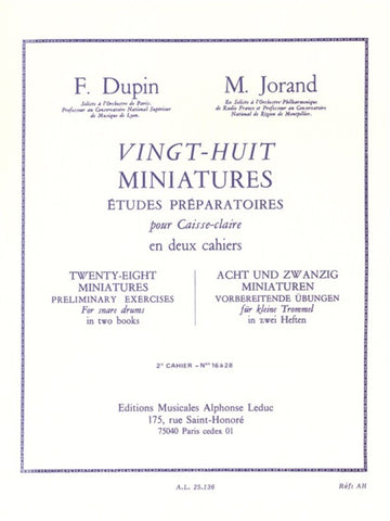 Dupin F. Jorand M. - 28 Miniatures Vol. 2 - Caisse Claire