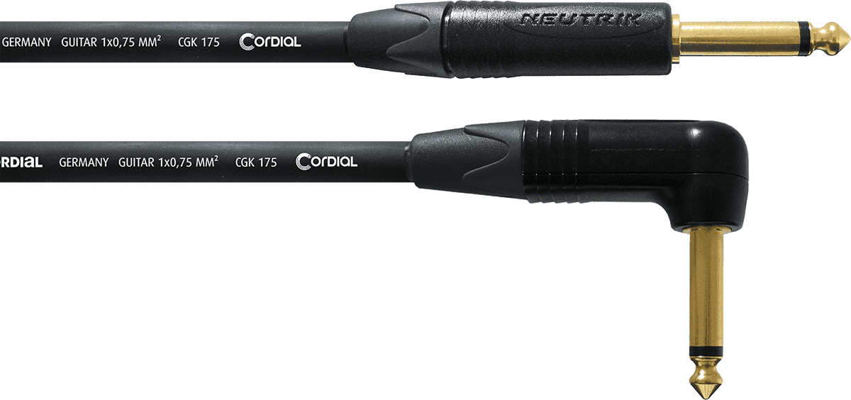 Cable Guitare Jack  Droit -coud 6 M