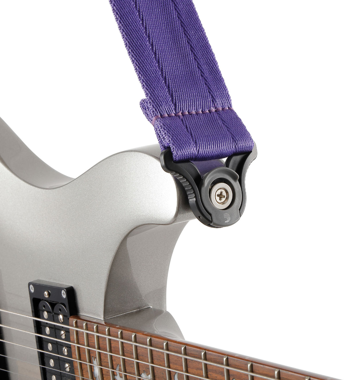 Auto Lock Guitar Strap, Deep Violet