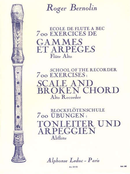 Bernolin R. - Ecole De Flûte À Bec Alto