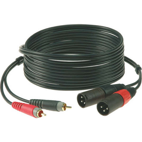 Klotz DOUBLE RCA - XLR 3 MALE 3 M