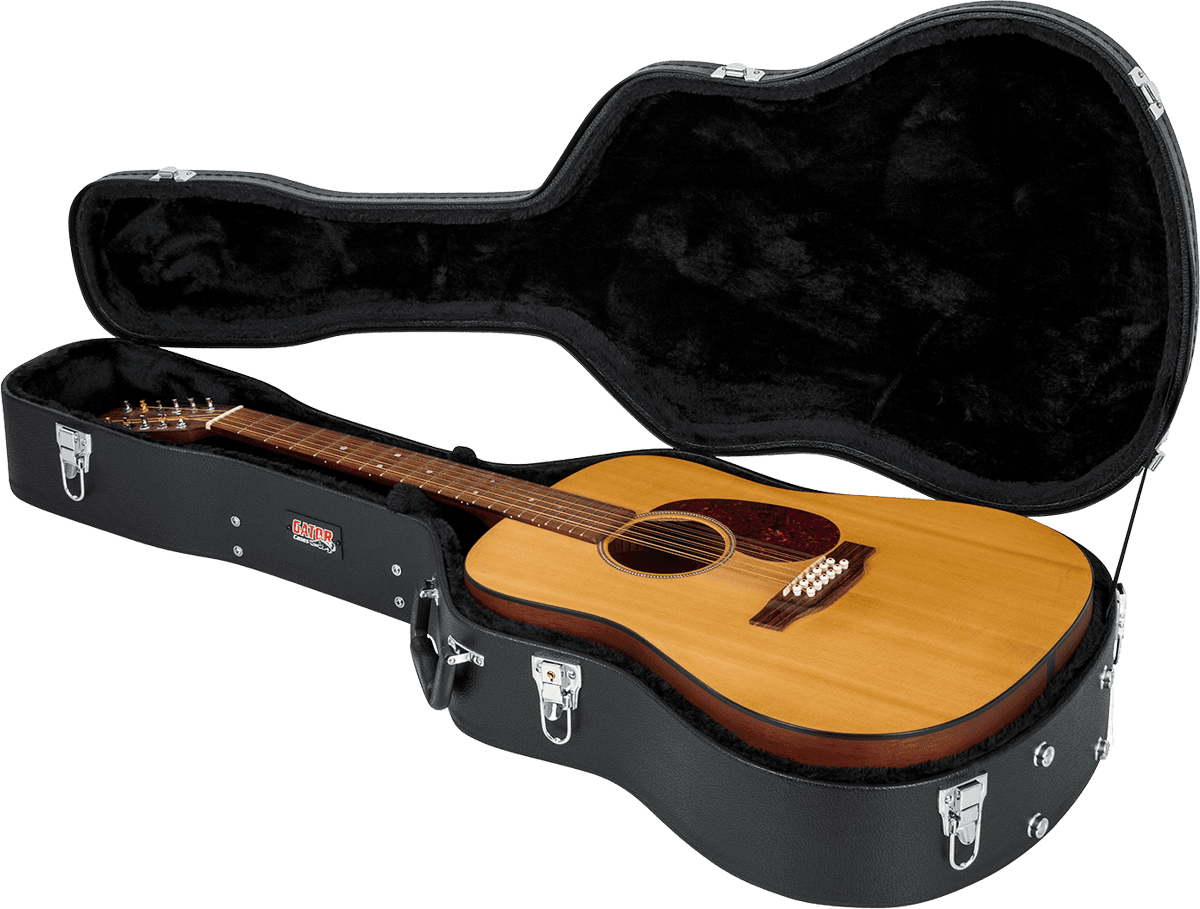 Étui Dreadnought 6 & 12 Cordes en Bois - GWE