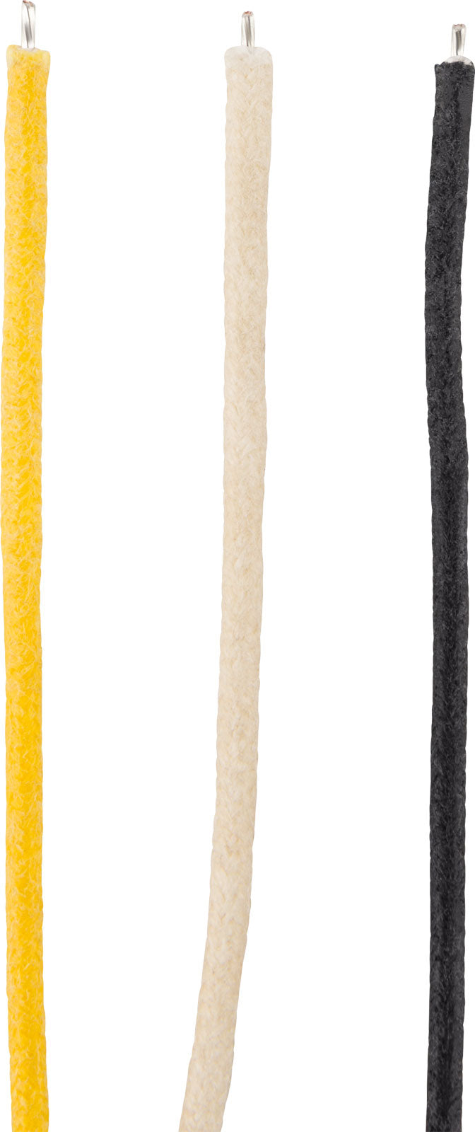 Pure Vintage Cloth Wire 22 AWG 5" Black White Yellow