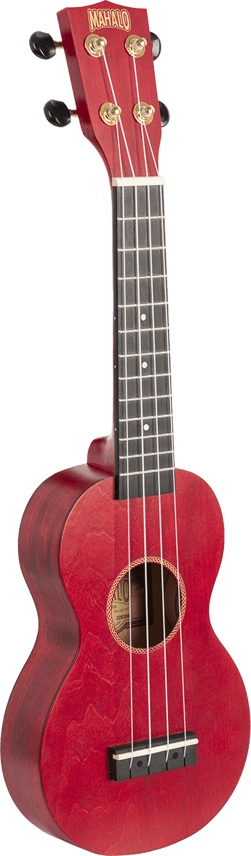 Ukulélé Soprano Slim Rouge Satin + Housse