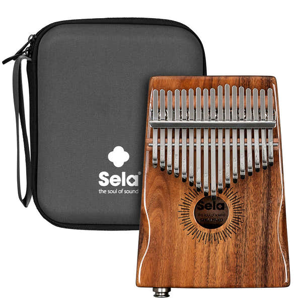 Sela Percussion Kalimba 17 Koa Hollow With Pickup