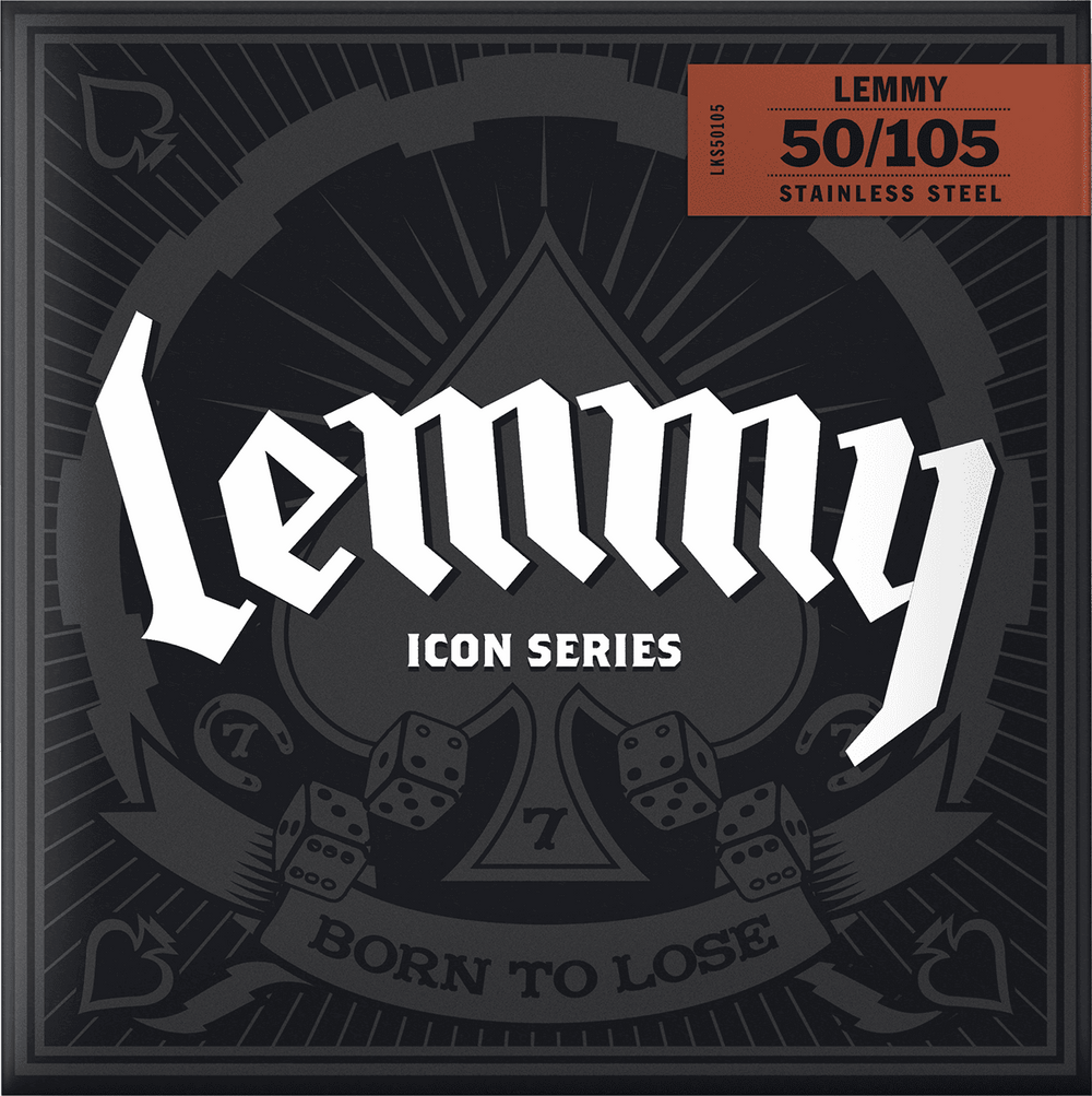 Dunlop LKS50105 Lemmy Signature Stainless Steel 50-105