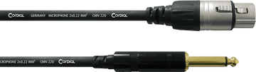 Câble Audio XLR Femelle - Jack Mono 7,5 M