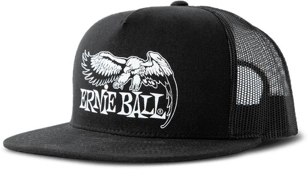 Ernie Ball Casquette Noir Logo Aigle Eb Blanc