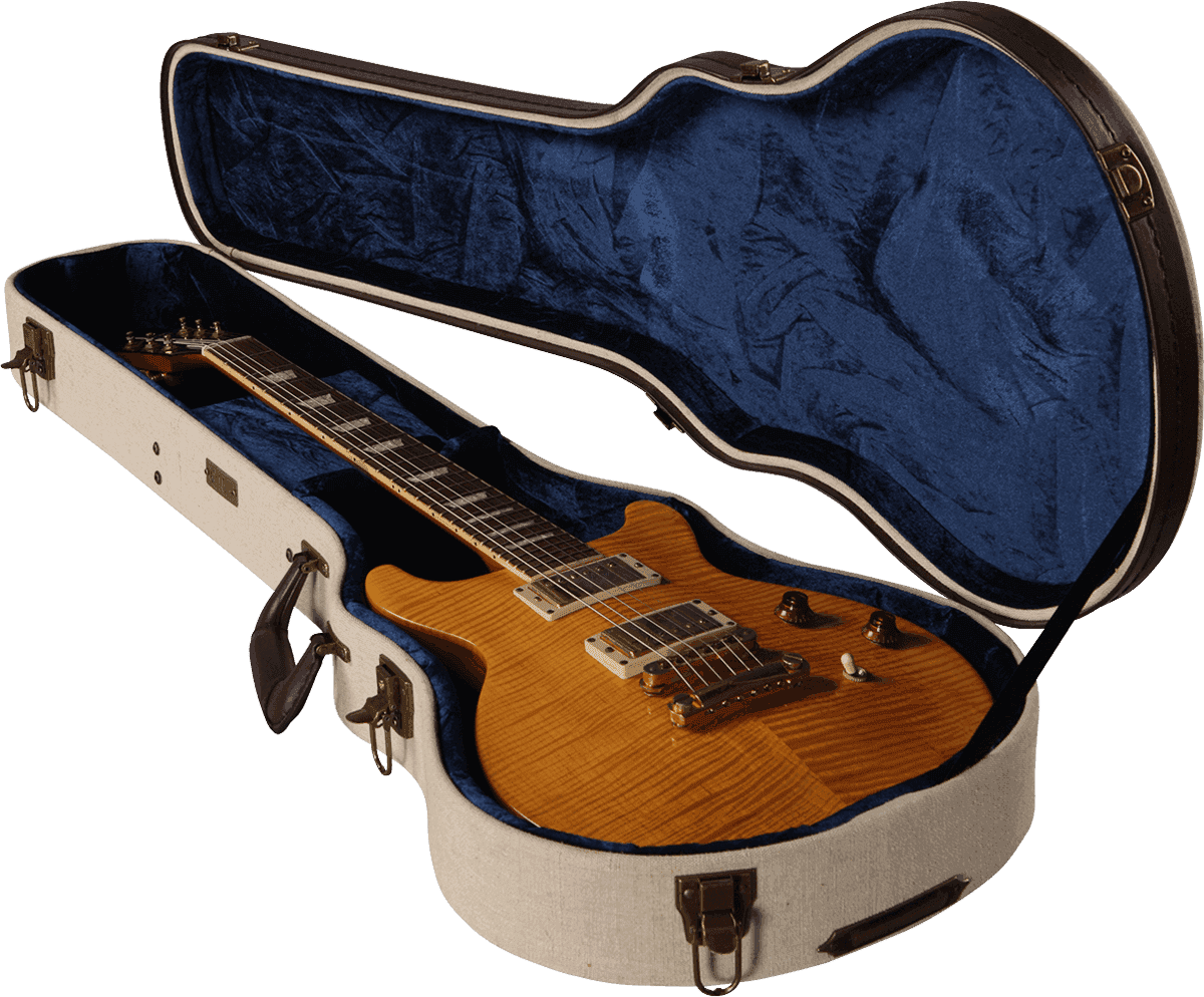 Étui Les Paul Beige en Bois Deluxe - GW