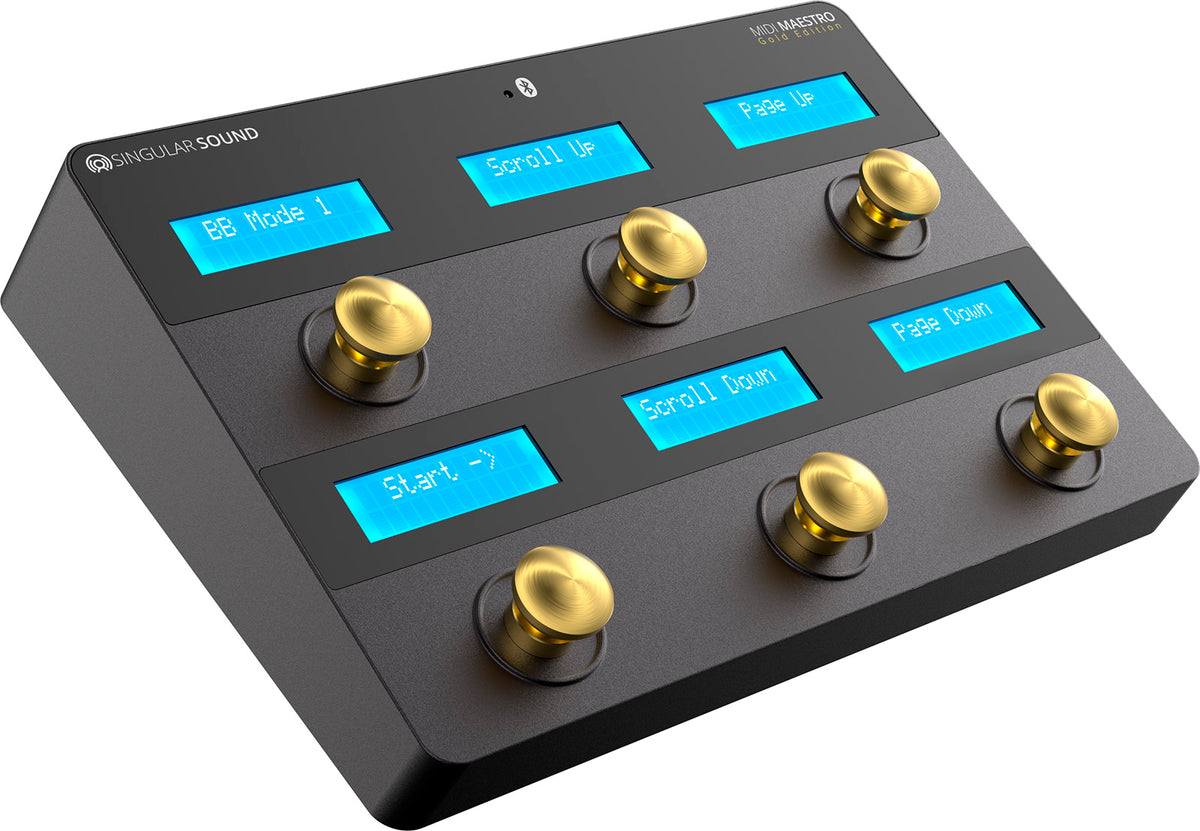 Singular Sound Pedalier de Controle Midi Maestro Gold