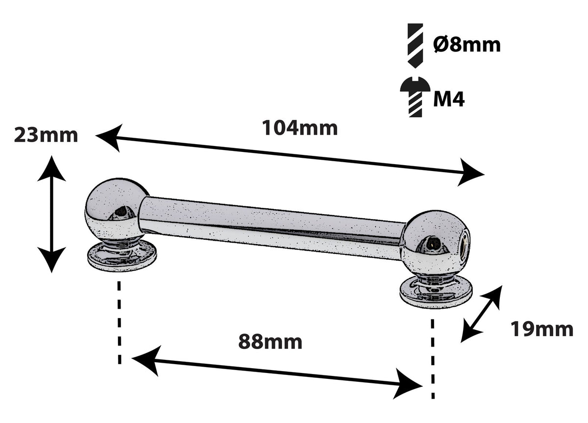 TL13D88 Coquille Tube 88mm Double Tirant X1