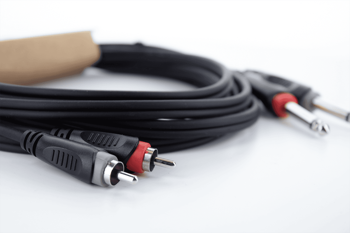 Câble Audio Double Jack Mono - RCA 1 M