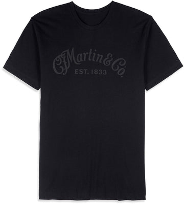 T-shirt Tone-on-Tone noir XL