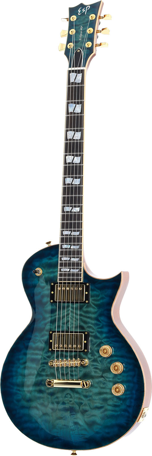 Eclipse USA QM Aqua Marine Sunburst Seymour Duncan Custom 14