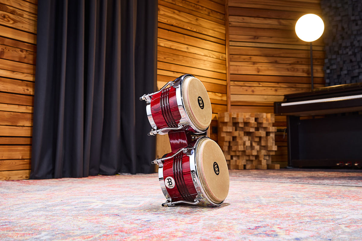 WB200WRP-CH - Marathon Exclusive Serie Bongo 6 3/4" Macho & 8" Hembra - Wine Red