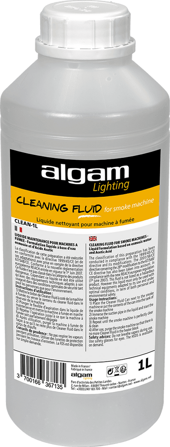 Liquide Nettoyant pour machine à fumée 1L