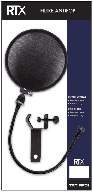FILTRE ANTIPOP  CLAMPER DIAMTRE 16 CM