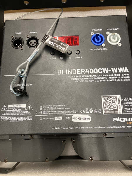 Algam Lighting Blinder 400 CW-WWA - Stock B
