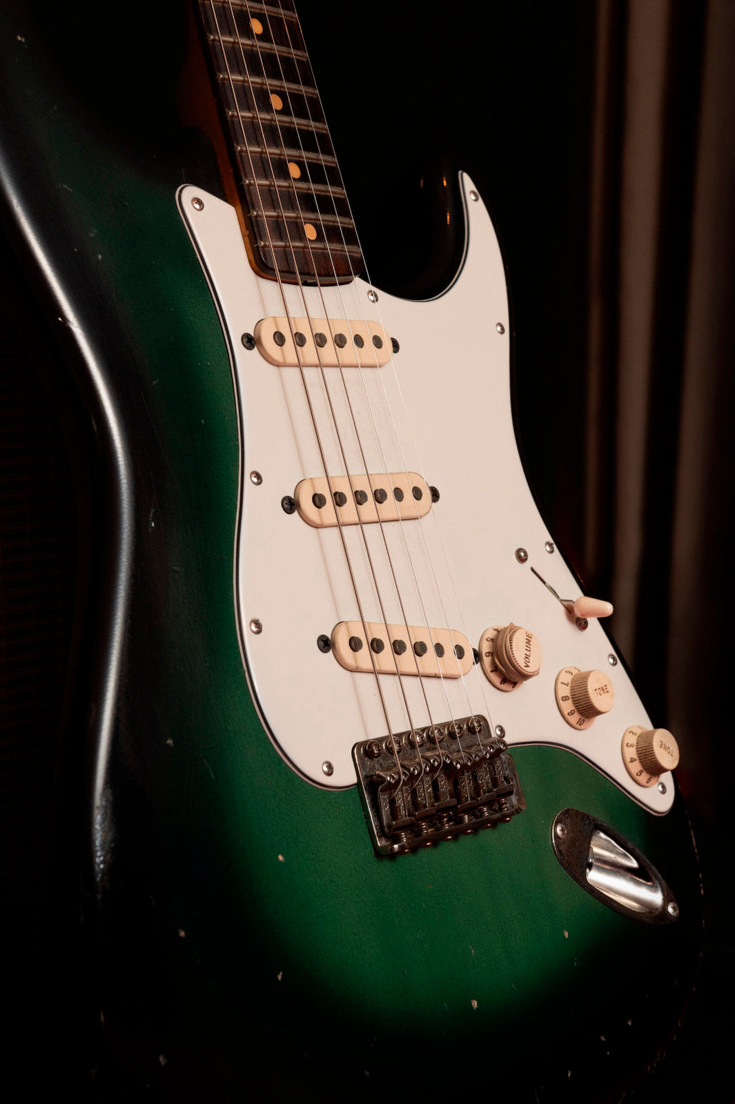 Micros Strat Custom Shop Joe Bonamassa Greenburst 64 édition limitée