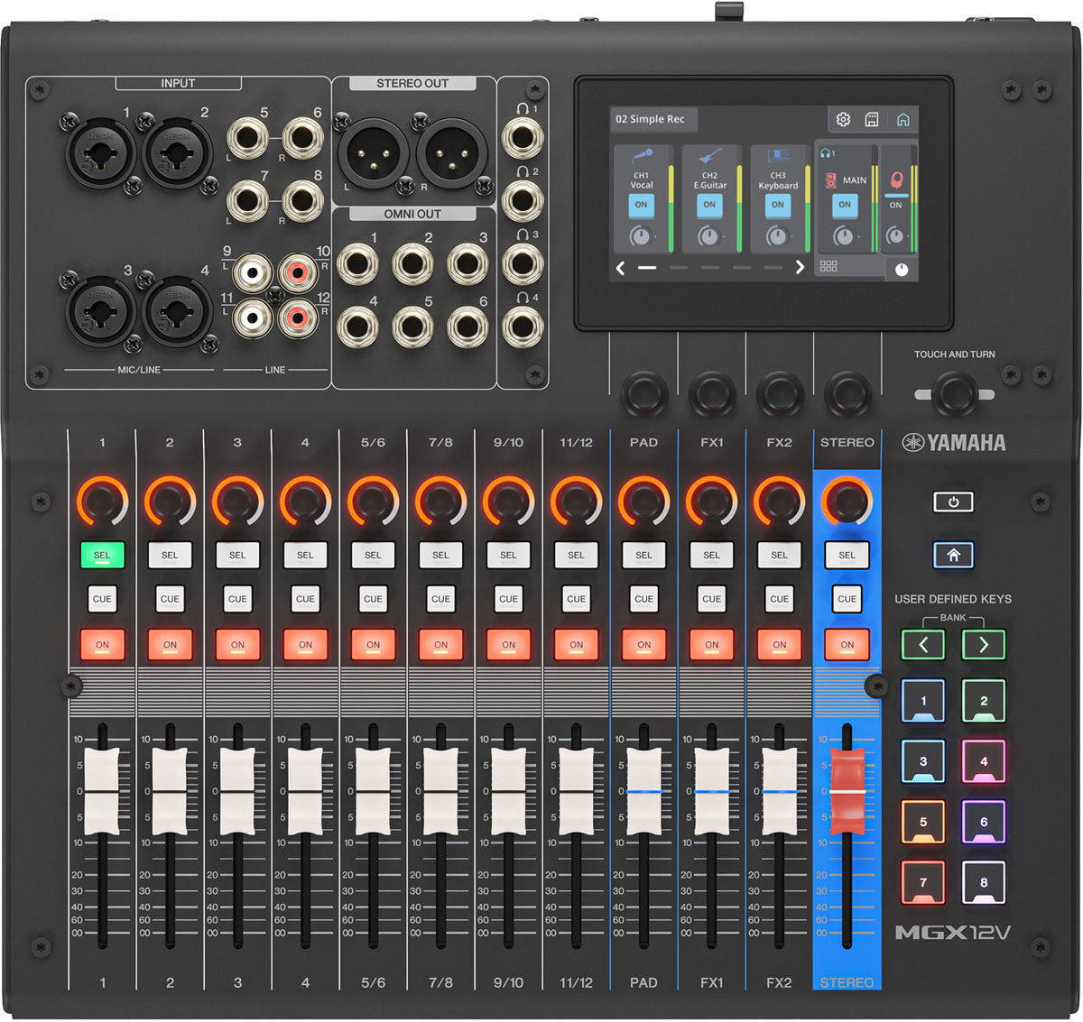 Yamaha MGX12V - Noir