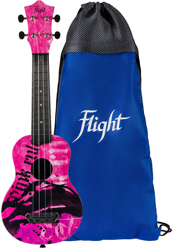 Ultra Travel Soprano Ukulele - Pink Rules