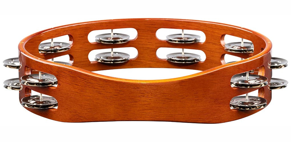 TA2AB - Tambourin 2 rangées de cymbalettes nickelées