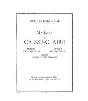 Delecluse Jacques - Methode De CAISSE-claire