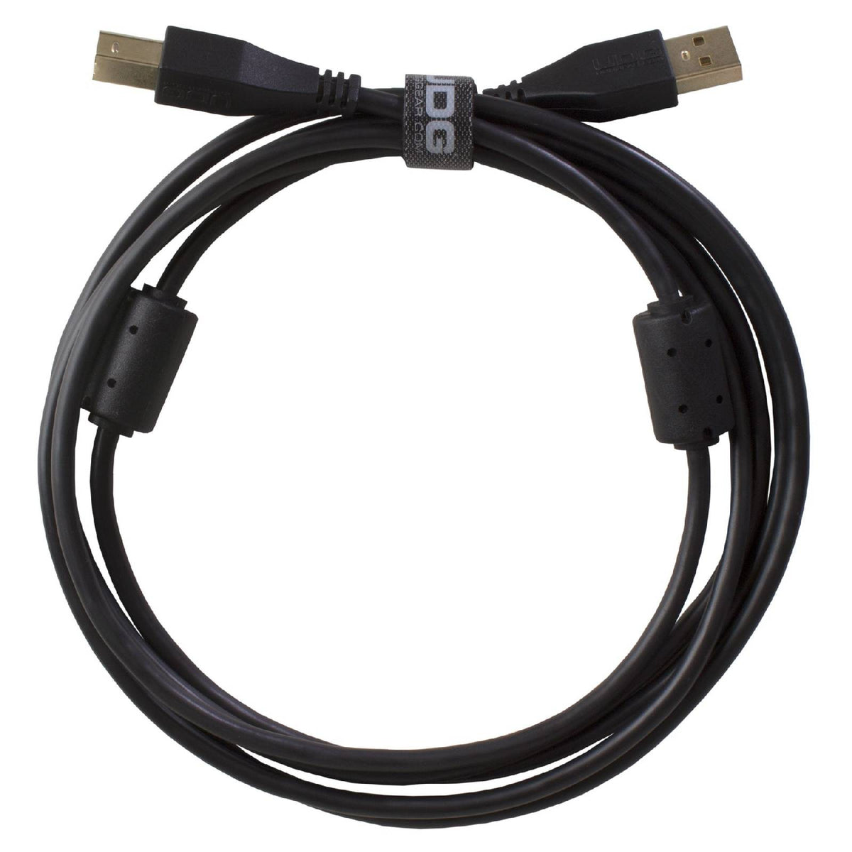 U 95002 BL - Câble USB 2.0 A-B Noir Droit 2m