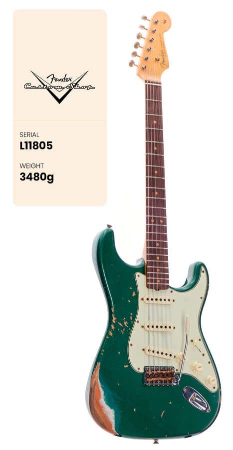 CS Stratocaster L-series LTD Heavy Relic Aged Sherwood Green Metallic