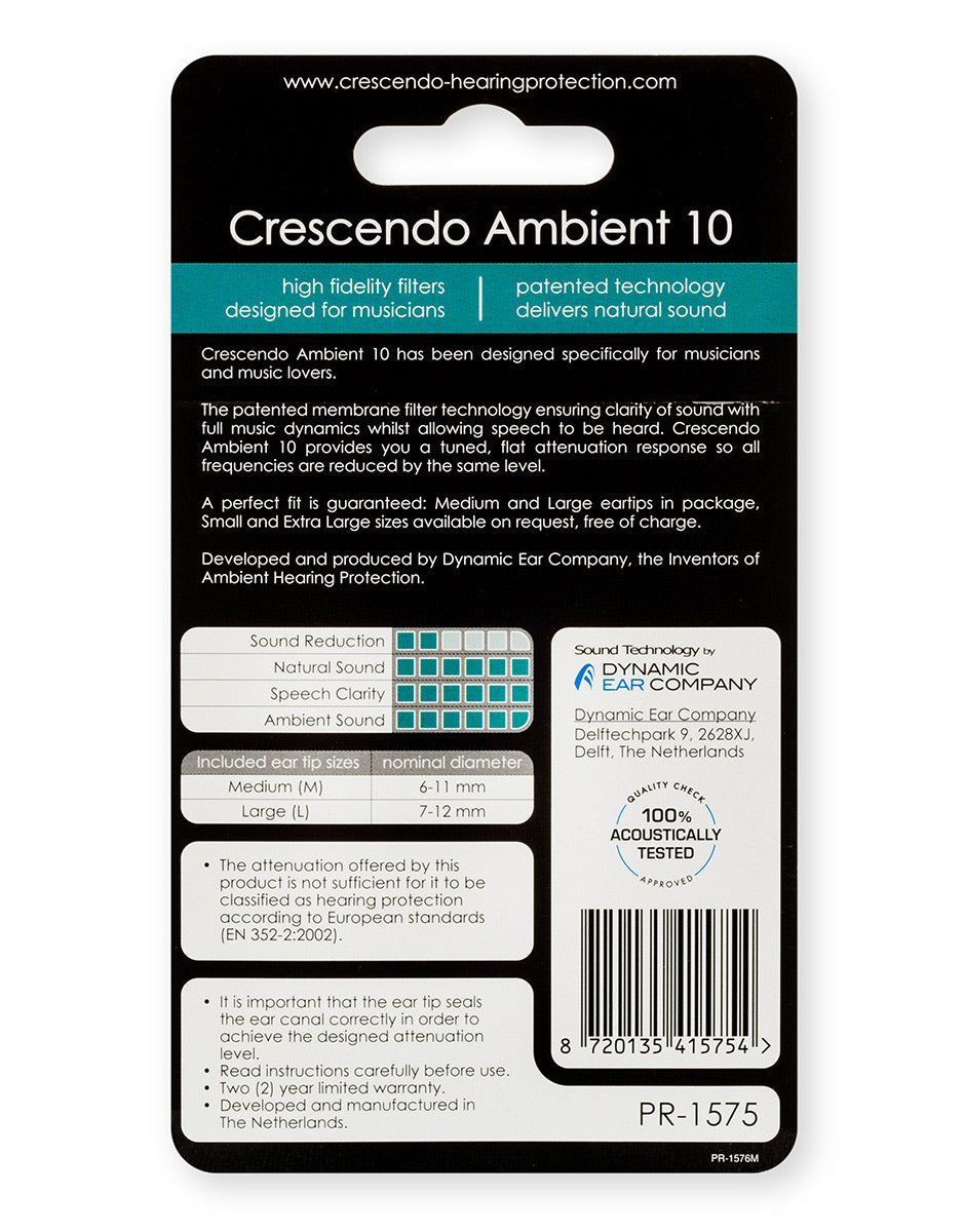 Pro Ambient 10 - Filtres Auditifs