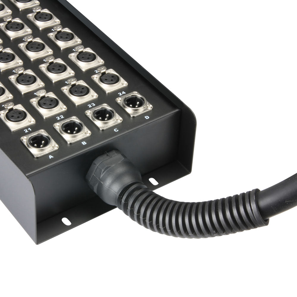K28C30 - Cable Multipaire avec Boitier de Scene 24/4 - 30 M