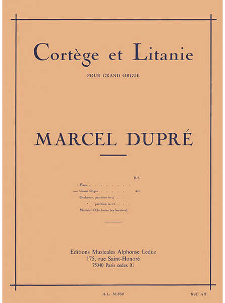 Cortege & Litanie Opus 19/2