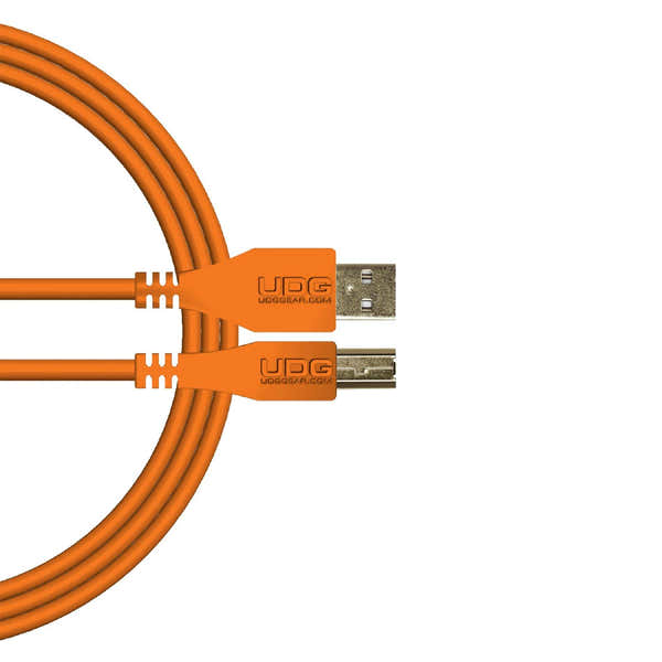 UDG U 95002 Or - Câble USB 2.0 A-B Orange Droit 2m