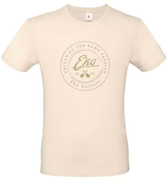 "M" T-Shirt Logo Eko - Blanc Crème