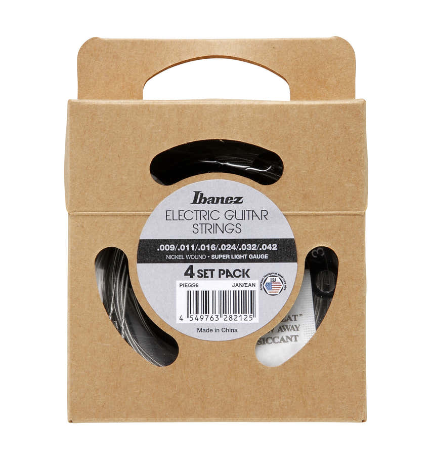 PIEGS6 Nickel Wound Super Light 9-42 Pack de 4
