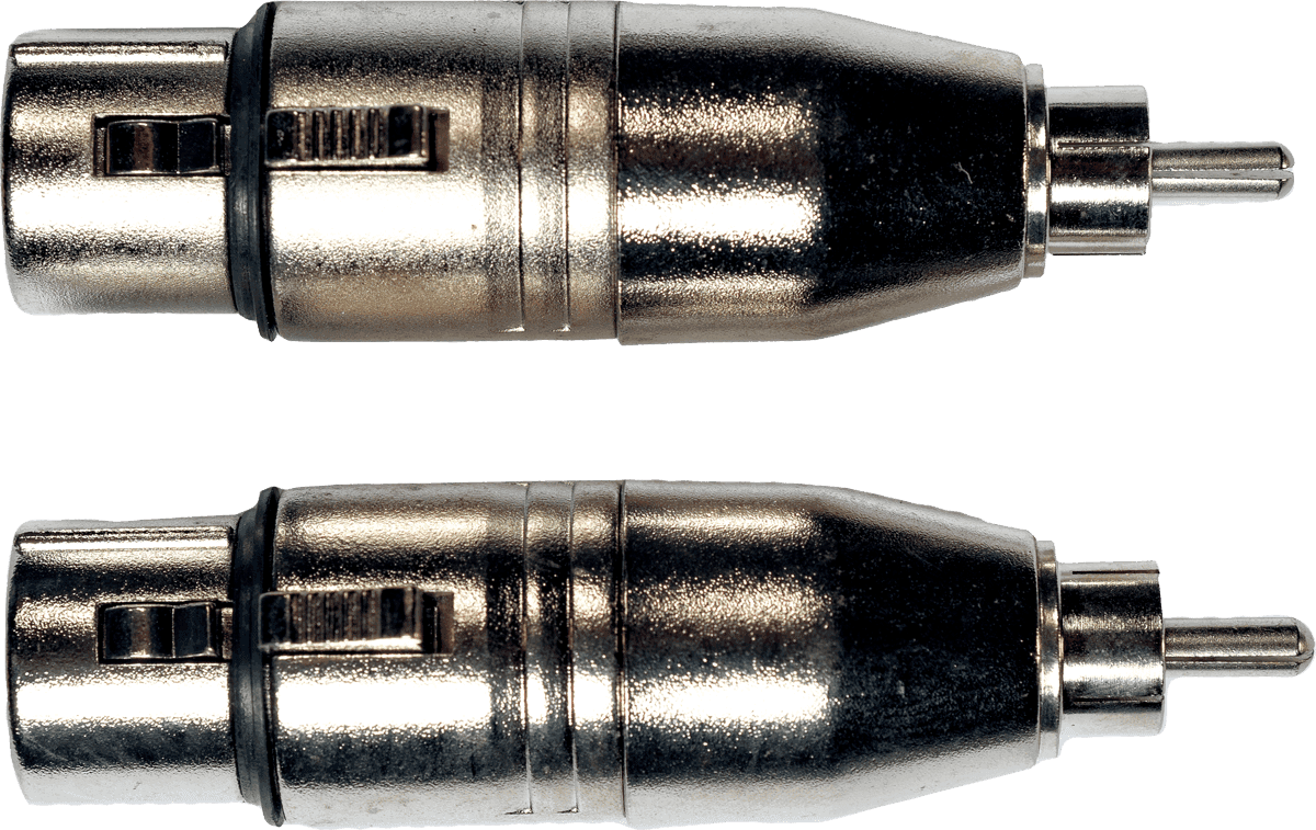 Adaptateur RCA Male XLR Fem.- Lot de 2