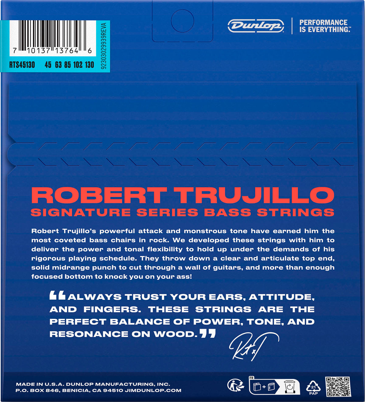 Robert Trujillo Signature 5 Stainless Steel 45-130
