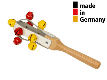 Maracas Cuir 25CM Avec 9 Grelots - 3+