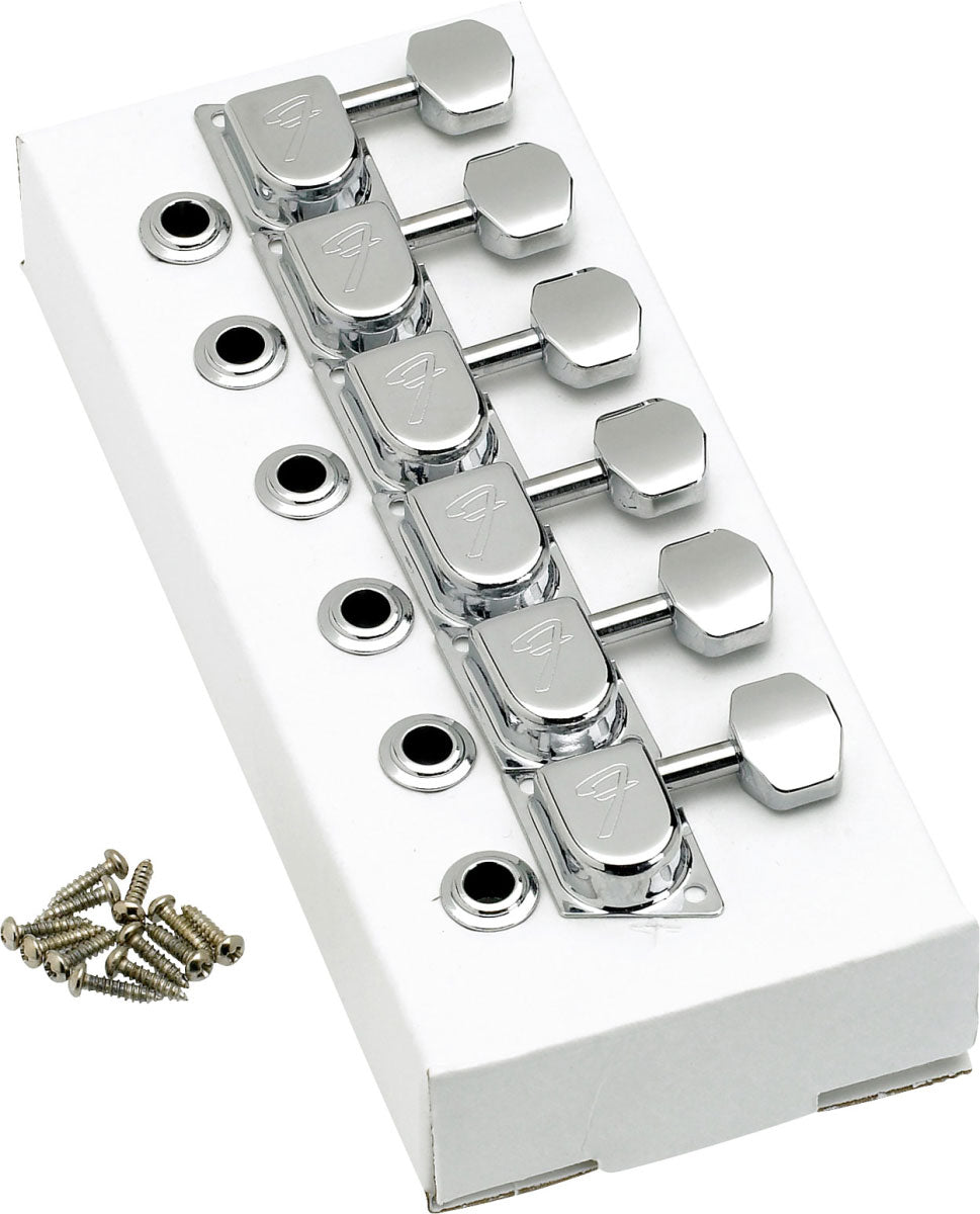 Fender 70S "F" Style Strat/Tele Tuning Machines Chrome (6)