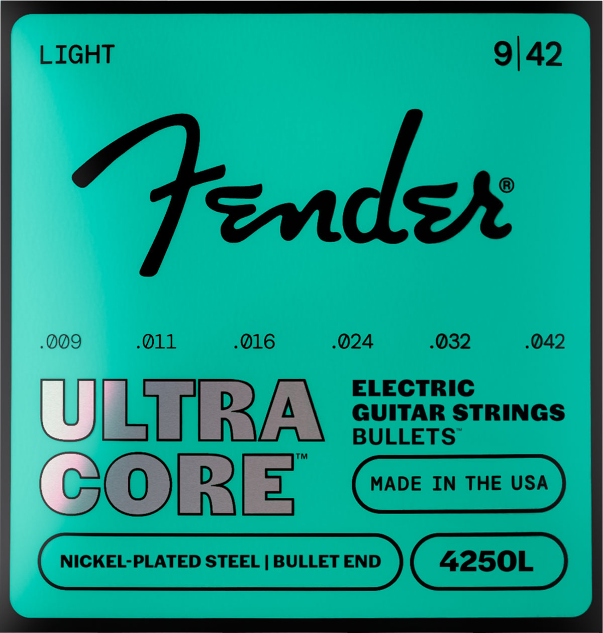 Ultracore Nickel Plated Steel, Bullet End, 4250L 09-42, (6)